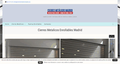 Desktop Screenshot of cierresmetalicosenrollablesmadrid.com