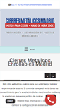 Mobile Screenshot of cierresmetalicosenrollablesmadrid.com